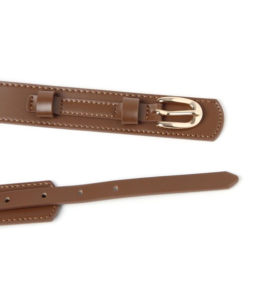 A part by（アパートバイ）の「ウエストマークベルト　271698（ベルト・レディース・ブラウン系その他2/ブラック・FREE）」の4枚目の写真