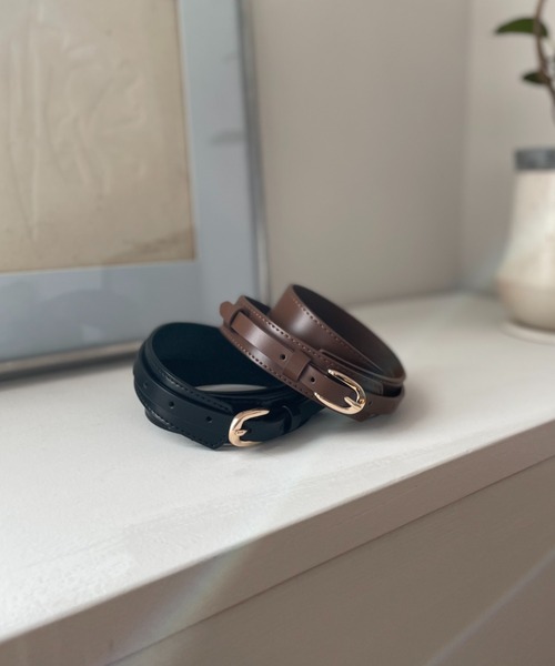 A part by（アパートバイ）の「ウエストマークベルト　271698（ベルト・レディース・ブラウン系その他2/ブラック・FREE）」の7枚目の写真