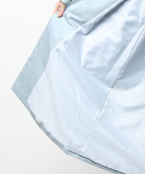 Te chichi（テチチ）の「フレアシルエットステンカラーコート（ステンカラーコート・レディース・グリーン/ブルー/ベージュ・ﾌﾘ-）」の6枚目の写真