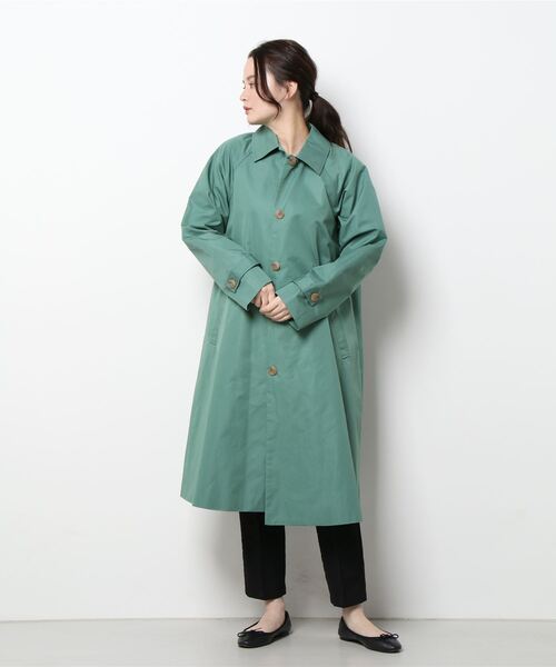 Te chichi（テチチ）の「フレアシルエットステンカラーコート（ステンカラーコート・レディース・グリーン/ブルー/ベージュ・ﾌﾘ-）」の7枚目の写真