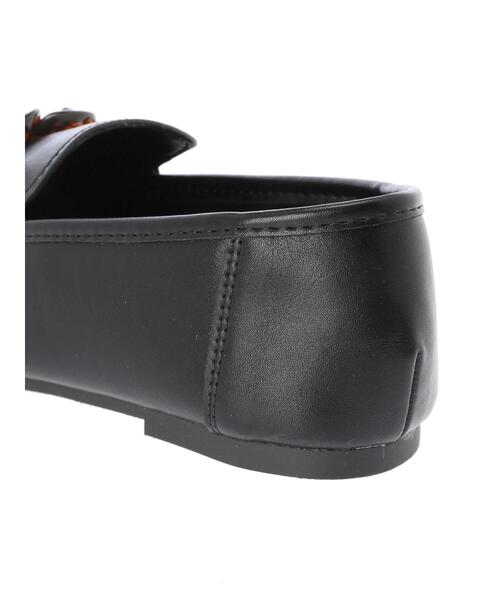 Green　Parks（グリーンパークス）の「・Robe Rouge チェーンローファー＊（パンプス・レディース・ブラック/オフホワイト・LL/S/M/L）」の11枚目の写真