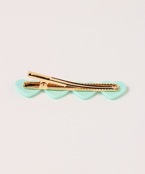 by LOVEiT（バイラビット）の「ハートクリップ（2個SET)（バレッタ/ヘアクリップ・キッズ・エメラルド/ピンク・FREE）」の5枚目の写真