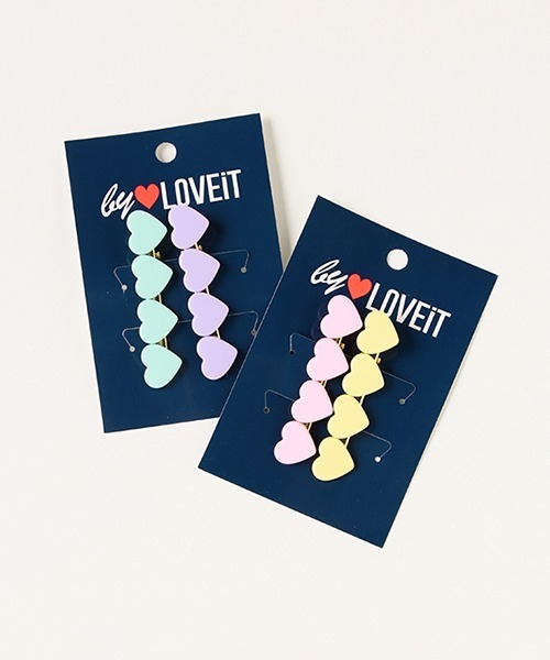 by LOVEiT（バイラビット）の「ハートクリップ（2個SET)（バレッタ/ヘアクリップ・キッズ・エメラルド/ピンク・FREE）」の7枚目の写真