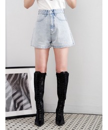 Darich（ダーリッチ）の「ウォッシュデニムショートパンツ（デニム