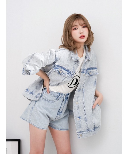 Darich（ダーリッチ）の「ウォッシュデニムショートパンツ