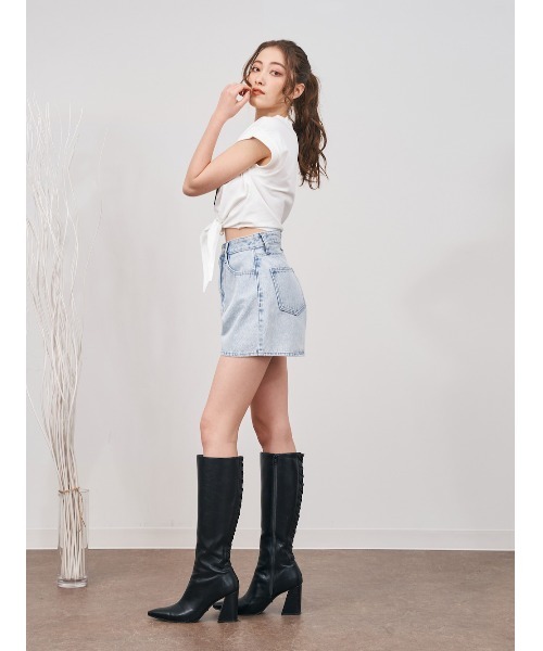 ダーリッチ デニムショートパンツ Darich（ダーリッチ）の「ウォッシュデニムショートパンツ