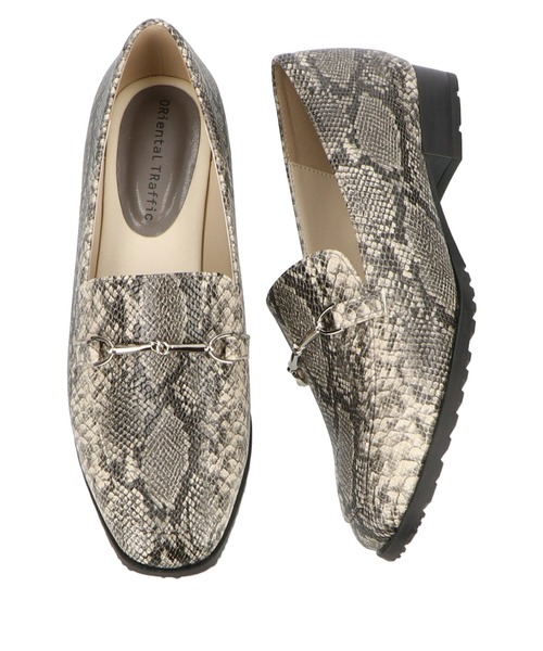 ORiental TRaffic（オリエンタルトラフィック）の「ビットモチーフレインローファー/R-1014（レインシューズ・レディース・ブラック/ベージュ/グレー・40/38/39/41/42/35/36/37/34/43/33）」の10枚目の写真