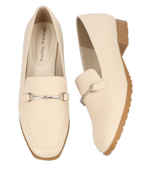 ORiental TRaffic（オリエンタルトラフィック）の「ビットモチーフレインローファー/R-1014（レインシューズ・レディース・ブラック/ベージュ/グレー・40/38/39/41/42/35/36/37/34/43/33）」の14枚目の写真