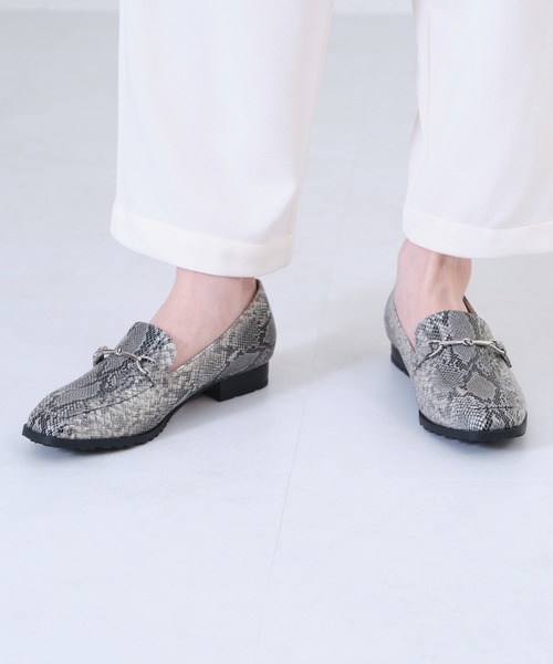 ORiental TRaffic（オリエンタルトラフィック）の「ビットモチーフレインローファー/R-1014（レインシューズ・レディース・ブラック/ベージュ/グレー・40/38/39/41/42/35/36/37/34/43/33）」の13枚目の写真