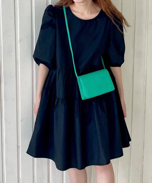 GIMME GIMME（ギミーギミー）の「【GIMME GIMME】Tiered dress gimw22s016（ワンピース・レディース・ブラック/ホワイト・M/S）」の12枚目の写真