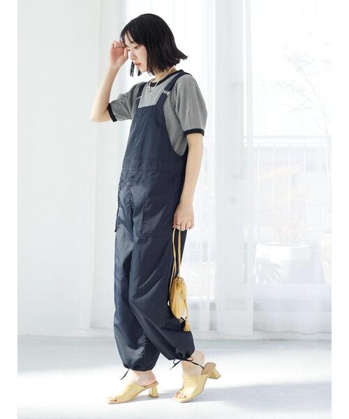 Green Parks(グリーンパークス)の「カットジャガード袖パフプルオーバー(Tシャツ/カットソー・レディース・ブラック/ブルー/グリーン・FREE)」の5枚目の写真