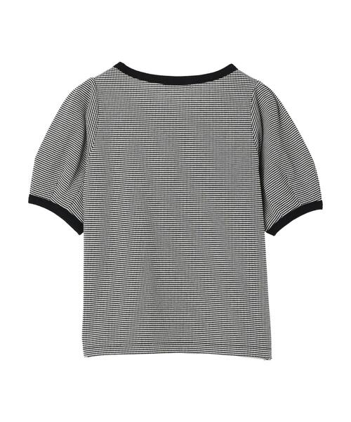 Green Parks(グリーンパークス)の「カットジャガード袖パフプルオーバー(Tシャツ/カットソー・レディース・ブラック/ブルー/グリーン・FREE)」の13枚目の写真