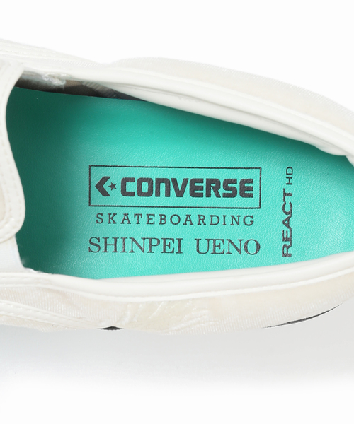 CONVERSE SKATEBOARDING（コンバーススケートボーディング）の「【Converse / コンバース】ＣＳ スリップオン ＳＫ シンペイウエノ ＋（スリッポン・メンズ・ホワイト・26cm/26.5cm/27cm/27.5cm/28cm）」の13枚目の写真