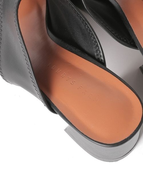 LOWRYS FARM（ローリーズファーム）の「トングヒールサンダル　260875（サンダル・レディース・ブラック/アイボリー・MEDIUM/LARGE）」の8枚目の写真