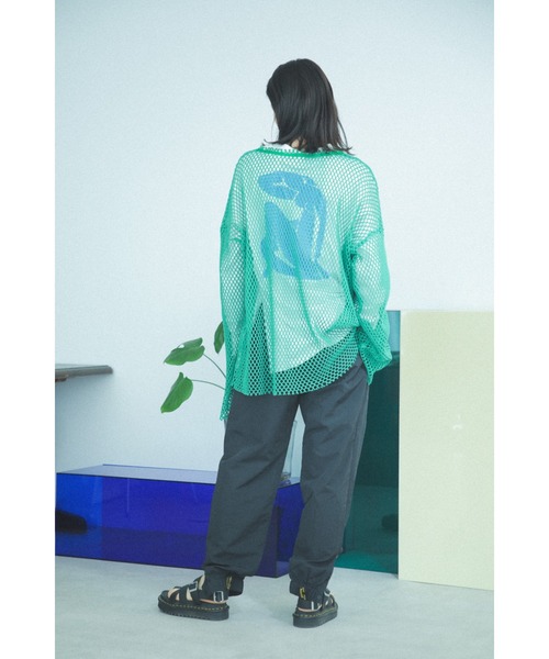 CREOLME（クレオルム）の「(CREOLME)ナイロントラックパンツ（その他パンツ・レディース・ホワイト系その他/ブラック・MEDIUM/SMALL）」の6枚目の写真