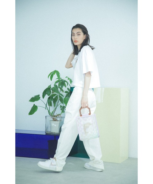 CREOLME（クレオルム）の「(CREOLME)ナイロントラックパンツ（その他パンツ・レディース・ホワイト系その他/ブラック・MEDIUM/SMALL）」の3枚目の写真