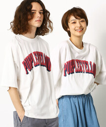 Purple&Yellow | ロゴプリントバルーンビッグ半袖Ｔシャツ(Tシャツ/カットソー)