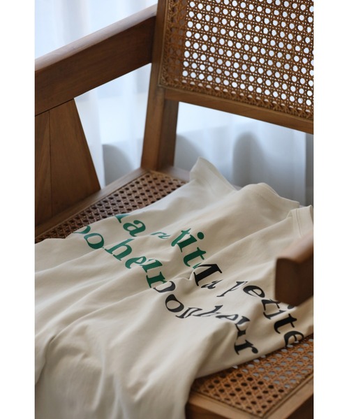 Bonjour Sagan(ボンジュールサガン)の「プリントロゴTシャツ(Tシャツ/カットソー・レディース・ブラック/グリーン・FREE)」の8枚目の写真