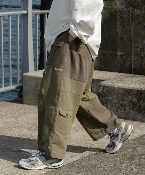 Perushu(ペルーシュ)の「パッチワークバルーンパンツ(その他パンツ・メンズ・チャコールグレー/オリーブ・LARGE/SMALL/MEDIUM)」の21枚目の写真