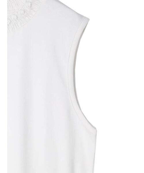 CRAFT STANDARD BOUTIQUE（クラフトスタンダードブティック）の「衿シャーリングタンクトップ　＊◆（タンクトップ・レディース・ブラック/オフホワイト・FREE）」の21枚目の写真