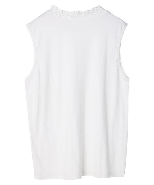 CRAFT STANDARD BOUTIQUE（クラフトスタンダードブティック）の「衿シャーリングタンクトップ　＊◆（タンクトップ・レディース・ブラック/オフホワイト・FREE）」の13枚目の写真