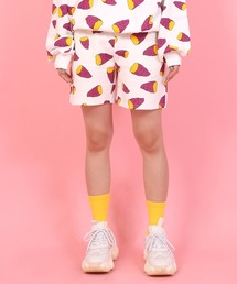 フード総柄スウェットショーパン(IMO)