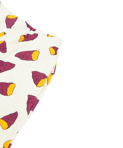 PUNYUS（プニュズ）の「フード総柄スウェットショーパン(IMO)（スウェットパンツ・レディース・パープル・1/2/3/4）」の3枚目の写真