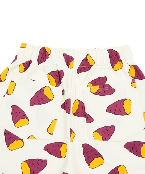 PUNYUS（プニュズ）の「フード総柄スウェットショーパン(IMO)（スウェットパンツ・レディース・パープル・1/2/3/4）」の5枚目の写真