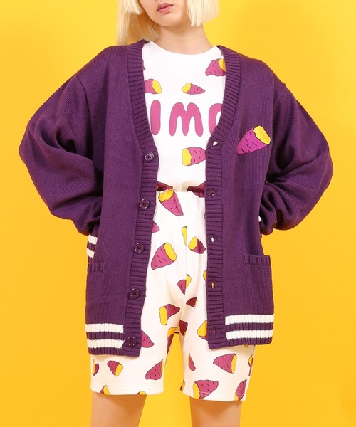 PUNYUS（プニュズ）の「フード総柄スウェットショーパン(IMO)（スウェットパンツ・レディース・パープル・1/2/3/4）」の14枚目の写真