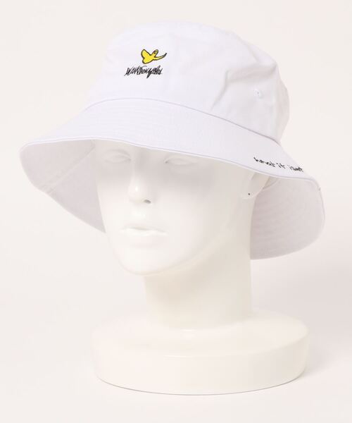 Mark Gonzales（マーク・ゴンザレス）の「【（What it isNt）ART BY MARKGONZALES / (ワットイットイズント) アートバイ マークゴンザレス 】 刺繍 バケット ハット / HAT（ハット・レディース・ホワイト/ブラック/ベージュ/ネイビー/ホワイト系その他/ブラック系その他/ベージュ系その他/ブルー系その他・FREE）」の2枚目の写真