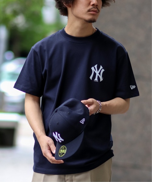 NEW ERA（ニューエラ）の「【NEW ERA / ニューエラ】 S/S Cotton Tシャツ2（Tシャツ/カットソー・メンズ・ホワイト/ブラック/ネイビー/ホワイト系その他・MEDIUM/LARGE）」の4枚目の写真
