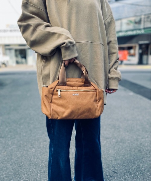 anello(アネロ)の「anello GRANDE/ アネロ グランデ 2WAY ボストンバッグGL 多収納 10ポケット ミニ ボストンバッグ / GT-T0472(ボストンバッグ・レディース・ライトグレー/ブラック/ベージュ/ネイビー/ピンク・ONESIZE)」の3枚目の写真
