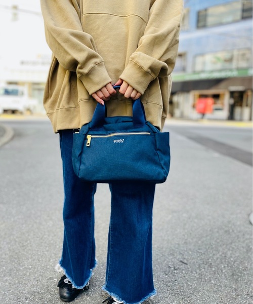 anello(アネロ)の「anello GRANDE/ アネロ グランデ 2WAY ボストンバッグGL 多収納 10ポケット ミニ ボストンバッグ / GT-T0472(ボストンバッグ・レディース・ライトグレー/ブラック/ベージュ/ネイビー/ピンク・ONESIZE)」の4枚目の写真