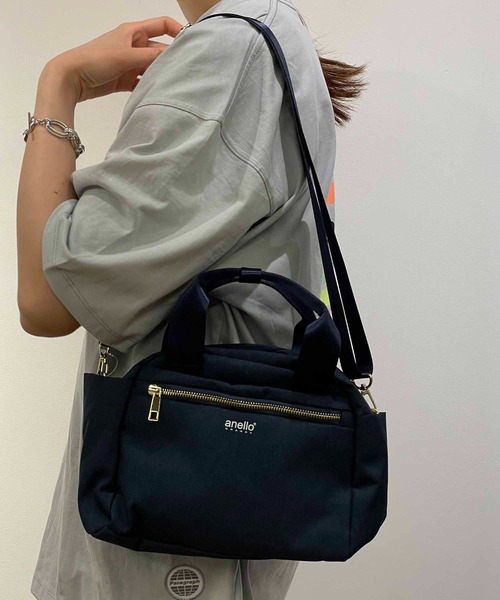 anello(アネロ)の「anello GRANDE/ アネロ グランデ 2WAY ボストンバッグGL 多収納 10ポケット ミニ ボストンバッグ / GT-T0472(ボストンバッグ・レディース・ライトグレー/ブラック/ベージュ/ネイビー/ピンク・ONESIZE)」の19枚目の写真