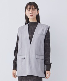 PUBLIC TOKYO | ヘリンボーンプルオーバージレ(ベスト)