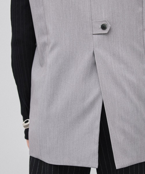 PUBLIC TOKYO（パブリックトウキョウ）の「ヘリンボーンプルオーバージレ（ベスト・レディース・ベージュ/グレー・FREE）」の17枚目の写真