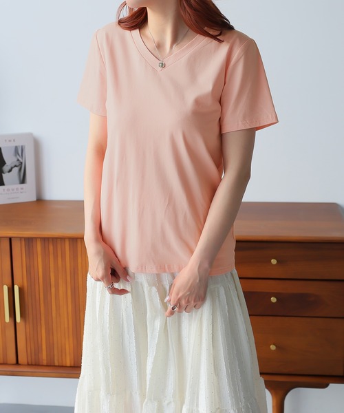 Ulysses（ユリシス）の「オーバーサイズポロトップス（Tシャツ/カットソー・レディース・ホワイト/ピンク/ブルー/ベージュ/グレー/ブラック・F）」の18枚目の写真