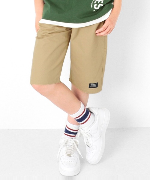 GLAZOS(グラソス)の「ツイル・ワイドカラーハーフパンツ(その他パンツ・キッズ・グリーン/ブラック/オレンジ/ロイヤルブルー/ベージュ・140cm/150cm/130cm/170cm/160cm)」の3枚目の写真