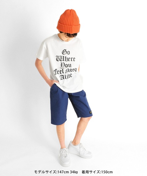 GLAZOS(グラソス)の「ツイル・ワイドカラーハーフパンツ(その他パンツ・キッズ・グリーン/ブラック/オレンジ/ロイヤルブルー/ベージュ・140cm/150cm/130cm/170cm/160cm)」の14枚目の写真