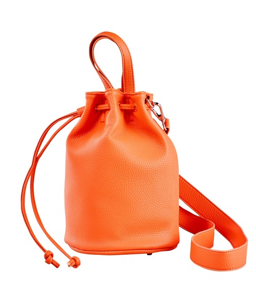 GeeRA（ジーラ）の「巾着ミニ2WAYバッグ（ハンドバッグ・レディース・ブラック/オレンジ/アイボリー/サンドグレー・FREE）」の13枚目の写真