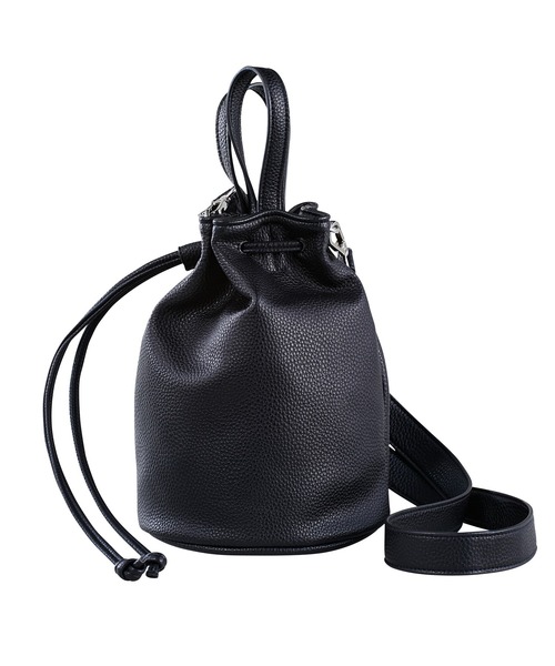 GeeRA（ジーラ）の「巾着ミニ2WAYバッグ（ハンドバッグ・レディース・ブラック/オレンジ/アイボリー/サンドグレー・FREE）」の11枚目の写真