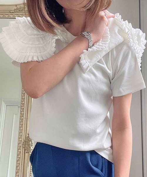 シーマリー cccmalie 未使用に近い フリルTシャツ 38 ホワイト 楽天市場】【7/25～27限定・最大2万円OFFクーポン配布中】MM6