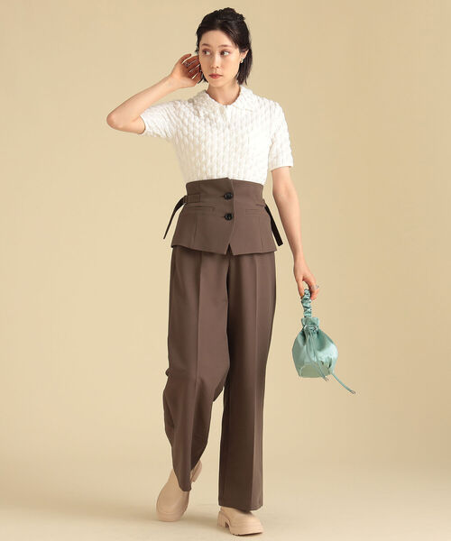 レディース シュリンクカット スキッパー プルオーバー Ray BEAMS（レイビームス）の「Ray BEAMS / シュリンク カット