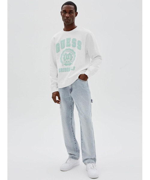 Guess（ゲス）の「GUESS Originals Logo Crewneck Pullover（スウェット・メンズ・その他/オレンジ・MEDIUM/SMALL/LARGE/X-LARGE）」の5枚目の写真