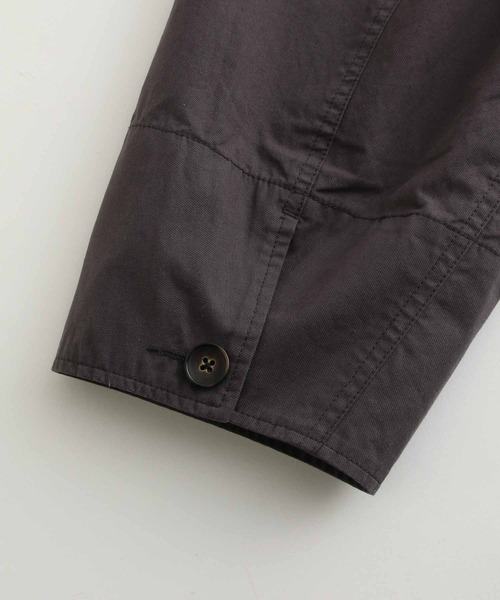 ADAM ET ROPE'（アダムエロペ）の「オーバーサイズ ミドル丈 ホスピタルコート/イージーケア/ユニセックス（ステンカラーコート・メンズ・チャコールグレー/カーキ・M/L）」の15枚目の写真