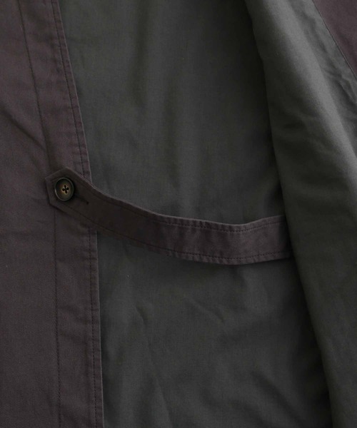 ADAM ET ROPE'（アダムエロペ）の「オーバーサイズ ミドル丈 ホスピタルコート/イージーケア/ユニセックス（ステンカラーコート・メンズ・チャコールグレー/カーキ・M/L）」の20枚目の写真