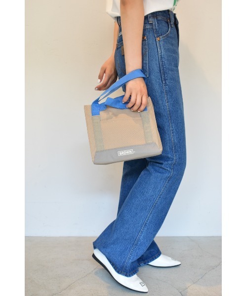 THEATRE PRODUCTS（シアタープロダクツ）の「リサイクルボトルスクエアトートバッグ-S-（ショルダーバッグ・レディース・ブラウン/ベージュ/カーキ・FREE）」の17枚目の写真