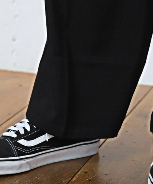 ワイドテーパードパンツ(スラックス)|LUXSTYLE(ラグスタイル) ワイドテーパードパンツ(スラックス)|LUXSTYLE(ラグスタイル)
