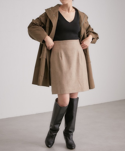 COLLAGE GALLARDAGALANTE(コラージュガリャルダガランテ)の「【OT】ヘルシーさをUPさせる/ニットタンク/手洗い可(タンクトップ・レディース・ブラック/ベージュ/パープル・FREE)」の22枚目の写真