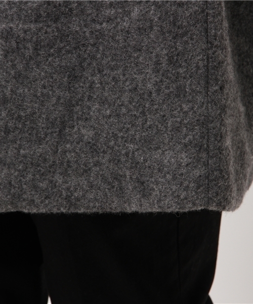 OUTLET(アウトレット)の「【WHO'S WHO gallery】POPスライバーチェスタコクーン(チェスターコート・メンズ・ブラック/アイボリー/グレー・MEDIUM/LARGE)」の10枚目の写真